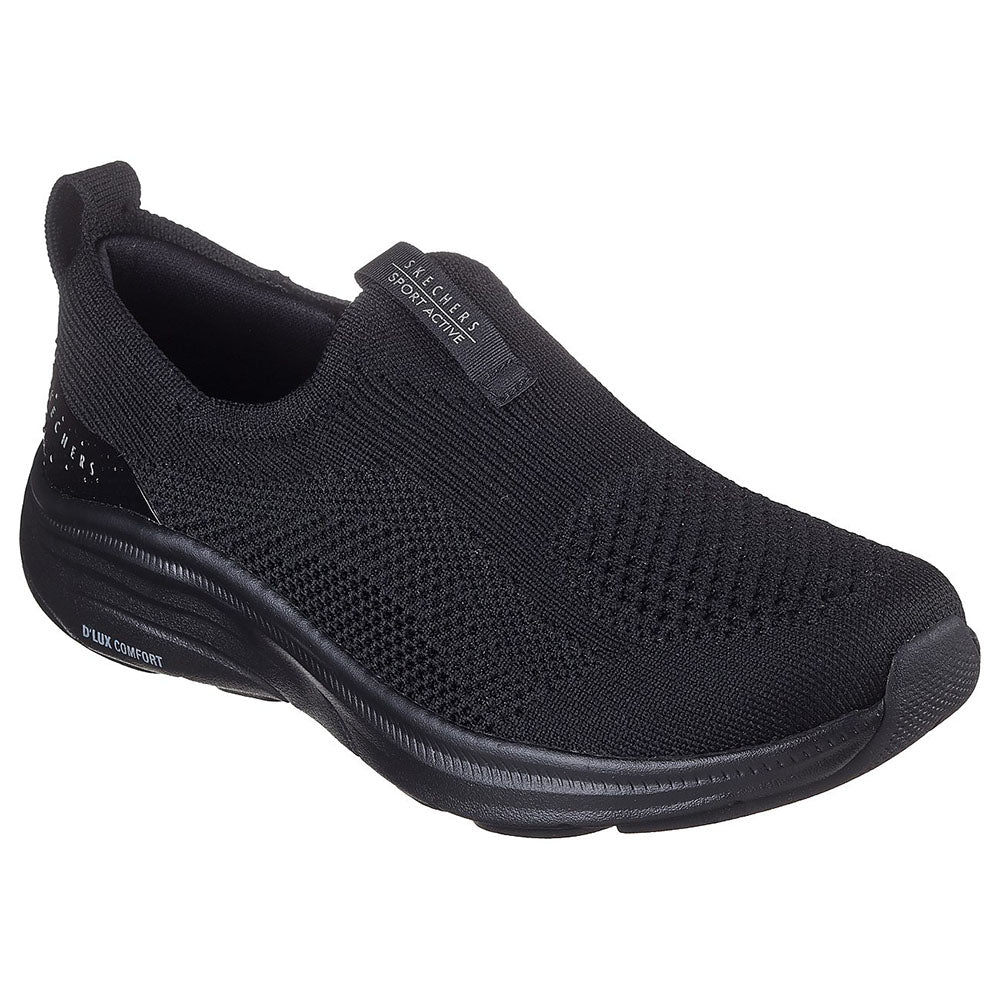 Casual Shoe Skechers Shoes Stockists Go Walk Black Mesh Sneakers