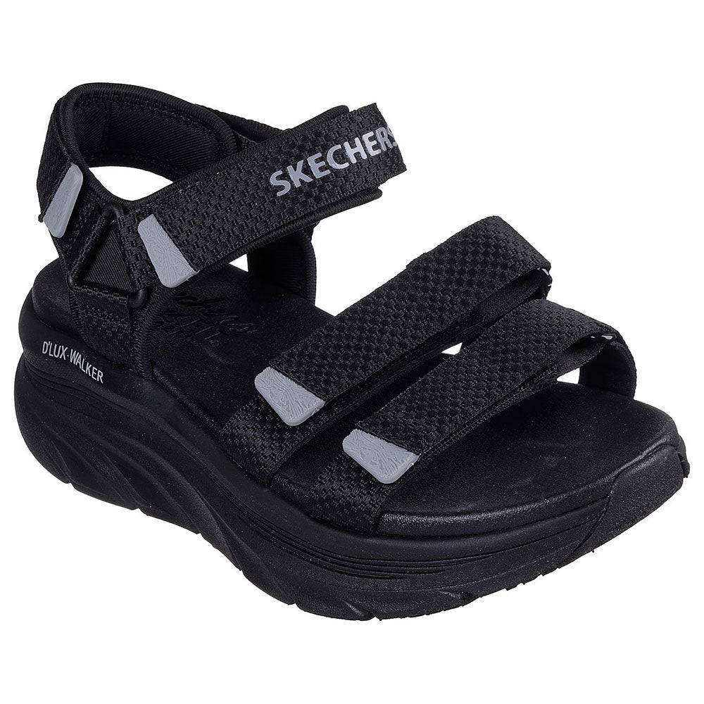 Sports Sandals Skechers Ladies Black Sandals Sport D'Lux Walker