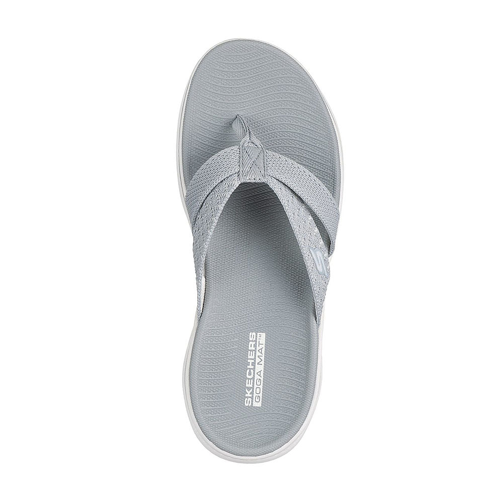 skechers goga max womens flip flops