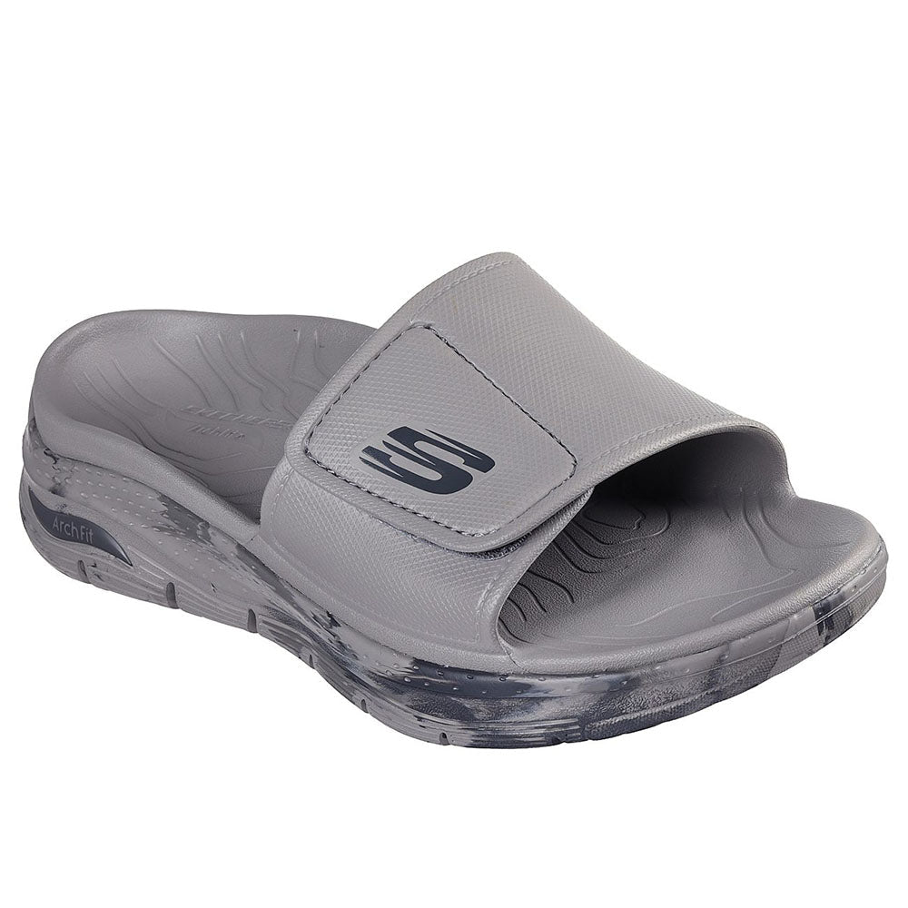 Skechers Men Foamies Arch Fit Gray Sandals – Skechers Singapore