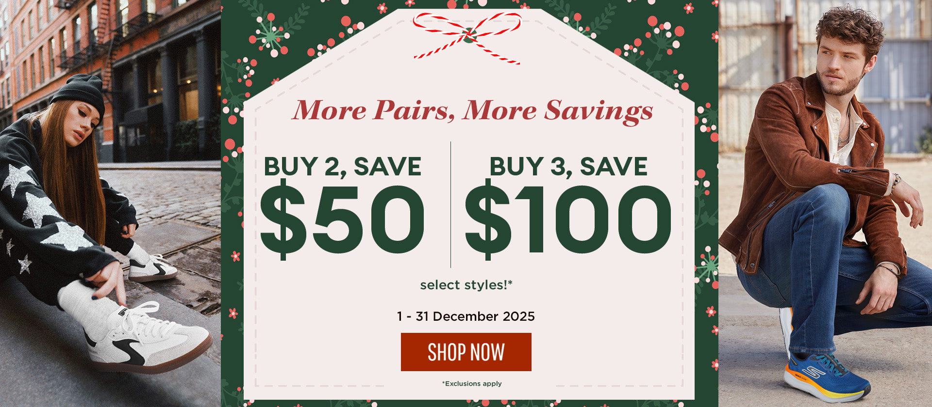 Buy 2 Save $50, Buy 3 Save $100