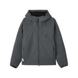 Diamond Woven Quilted Hooded Jacket