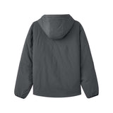 Diamond Woven Quilted Hooded Jacket