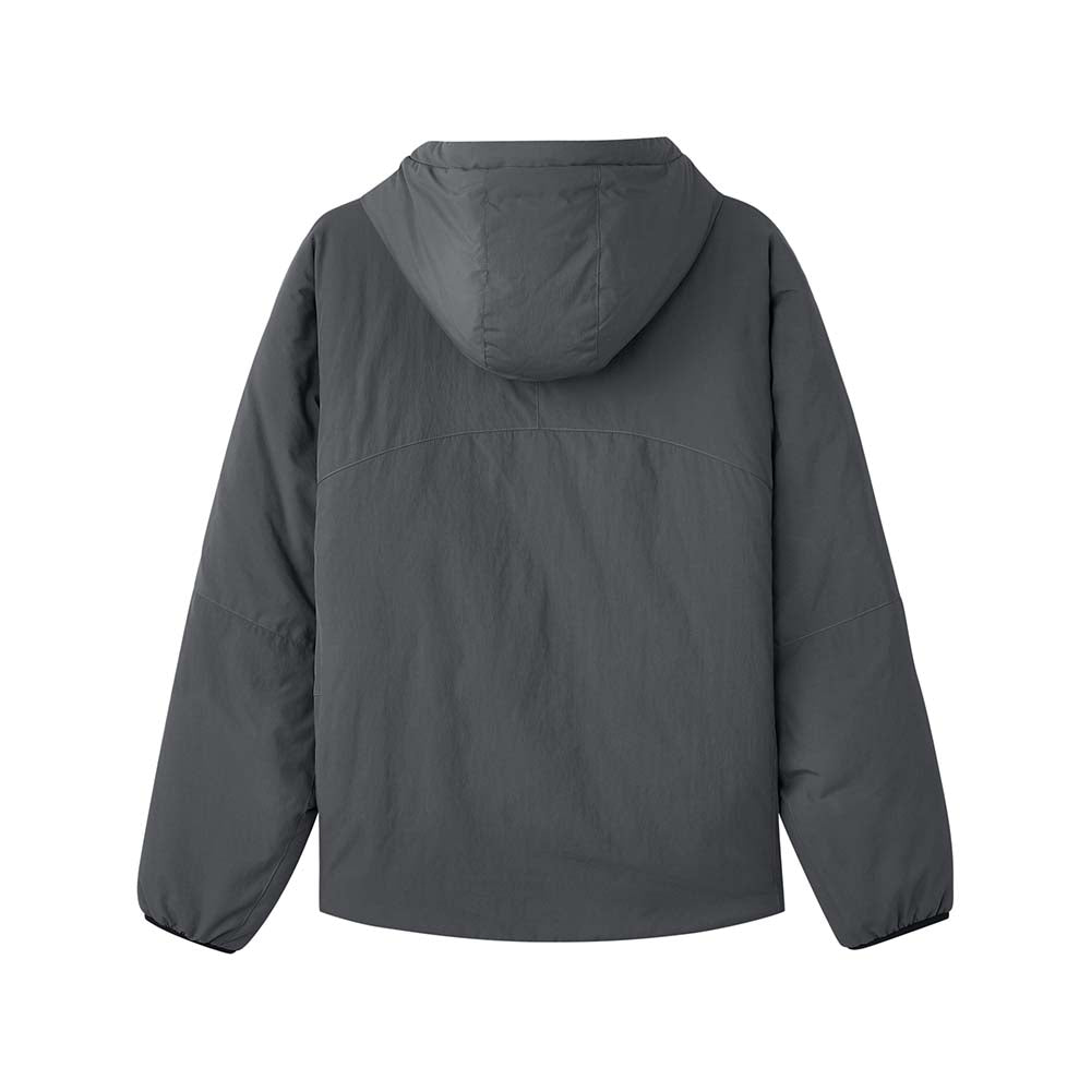 Diamond Woven Quilted Hooded Jacket