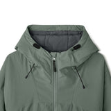 Diamond Woven Quilted Hooded Jacket