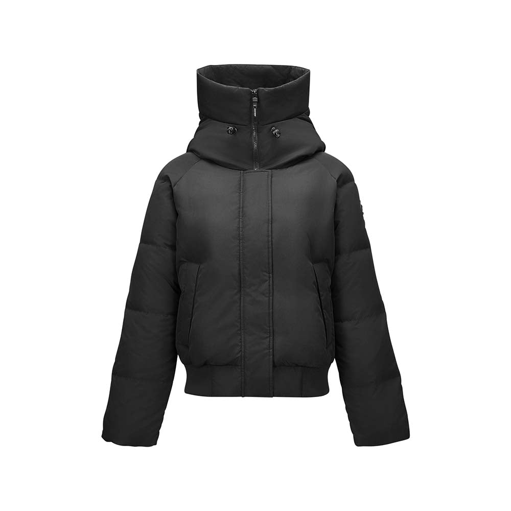 Skechers Sport-Utility Woven Down Jacket women's lifestyle jacket in Black Beauty