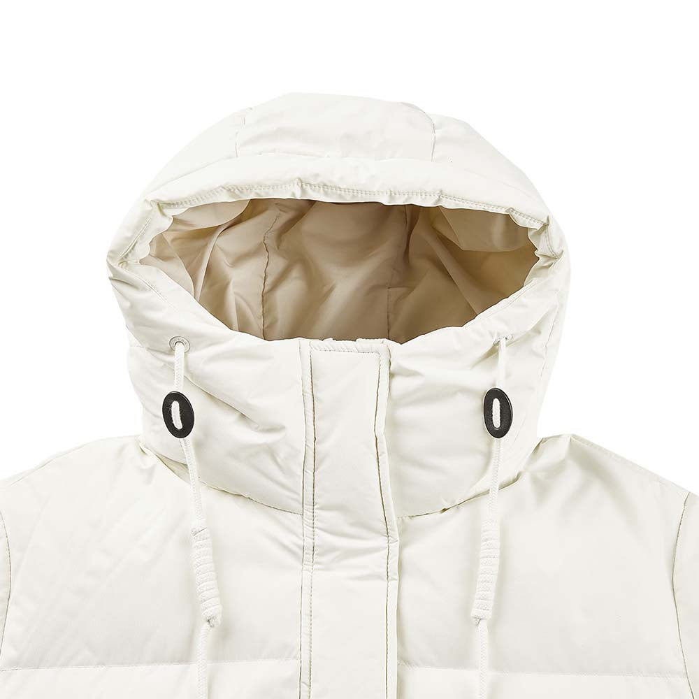 Skechers Sport-Utility Woven Down Coat women's lifestyle jacket in Marshmallow - alternate view 3