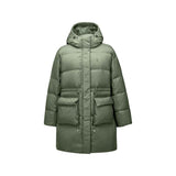 Skechers Diamond Woven Down Coat women's lifestyle jacket in Agave Green