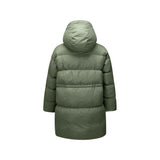 Skechers Diamond Woven Down Coat women's lifestyle jacket in Agave Green - alternate view 2