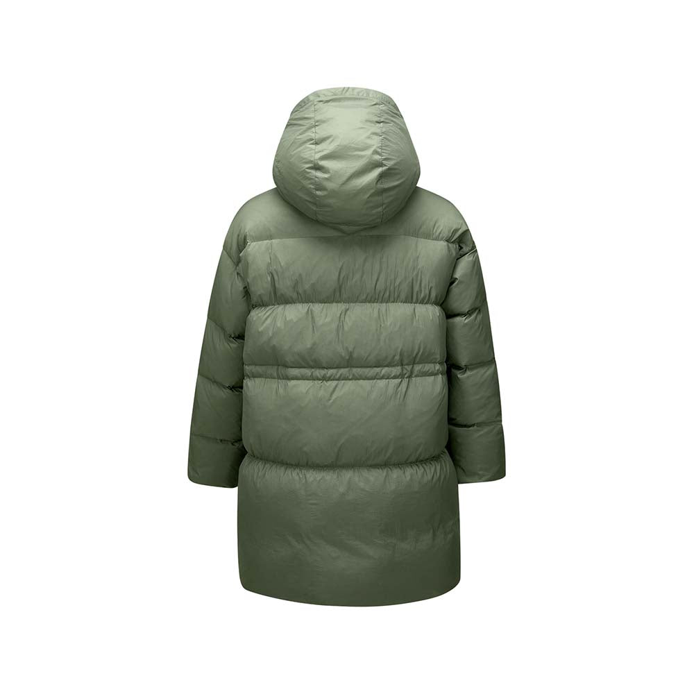 Skechers Diamond Woven Down Coat women's lifestyle jacket in Agave Green - alternate view 2