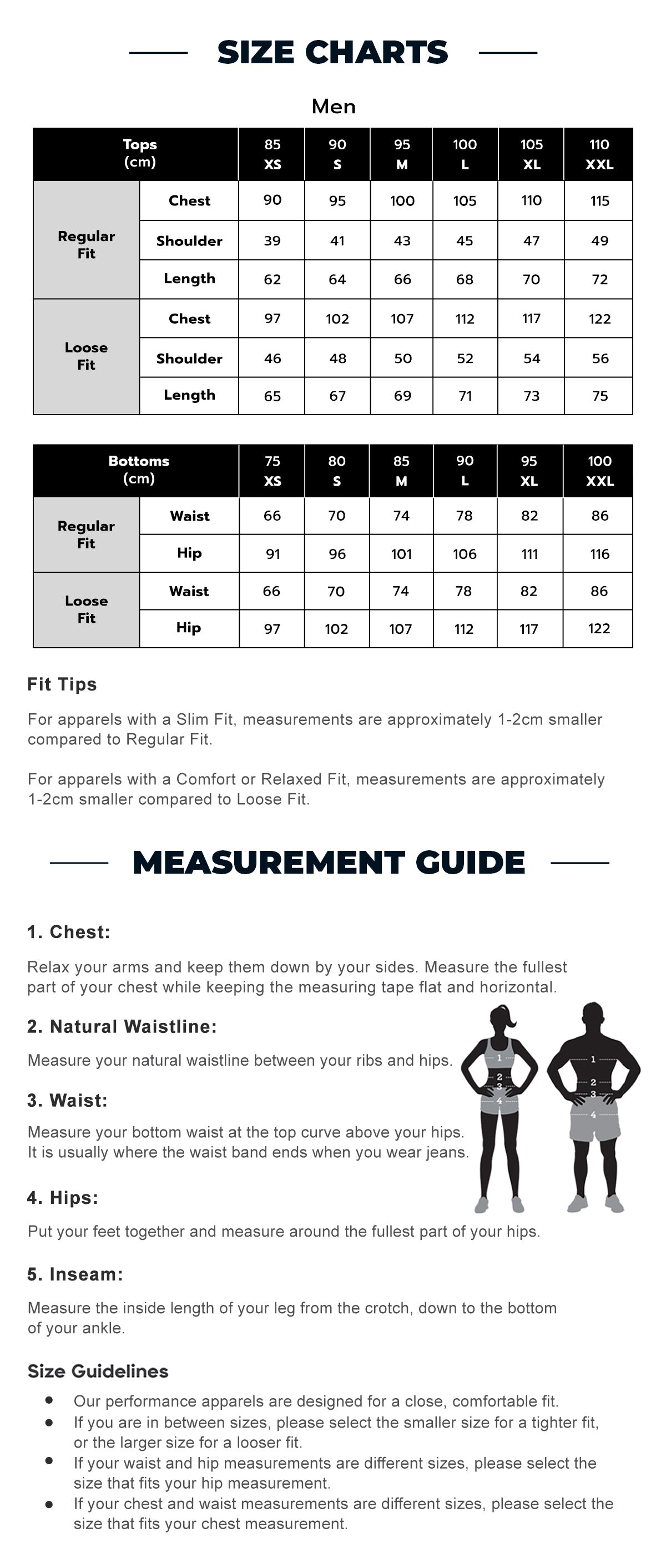 Skechers Size Guide