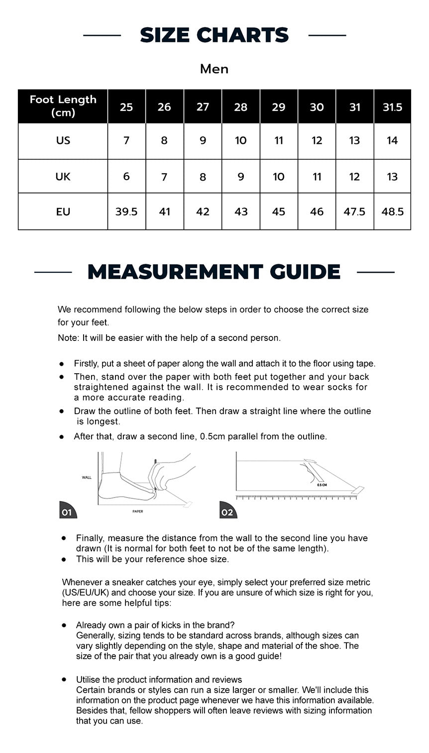 Skechers Size Guide