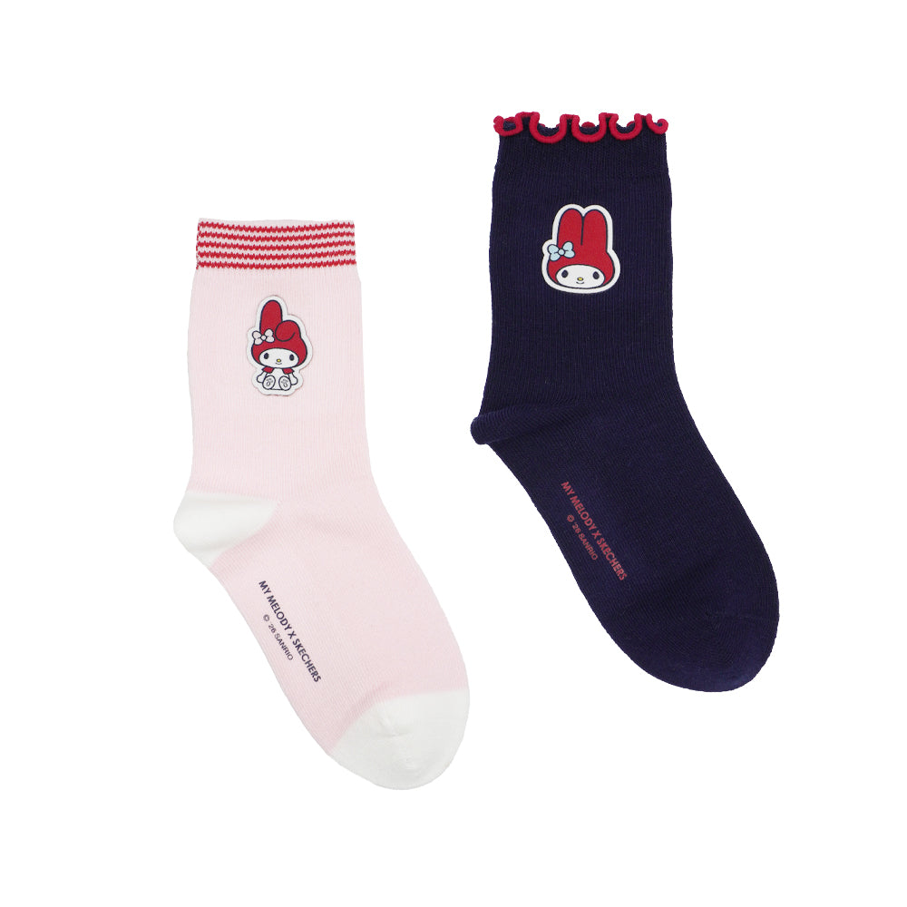 Hello Kitty & My Melody: Socks 2pax