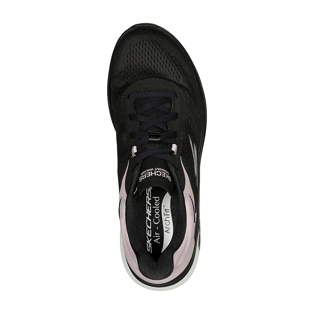 Skechers Women GOwalk Workout Walker | Black/Mauve Shoes – Skechers ...