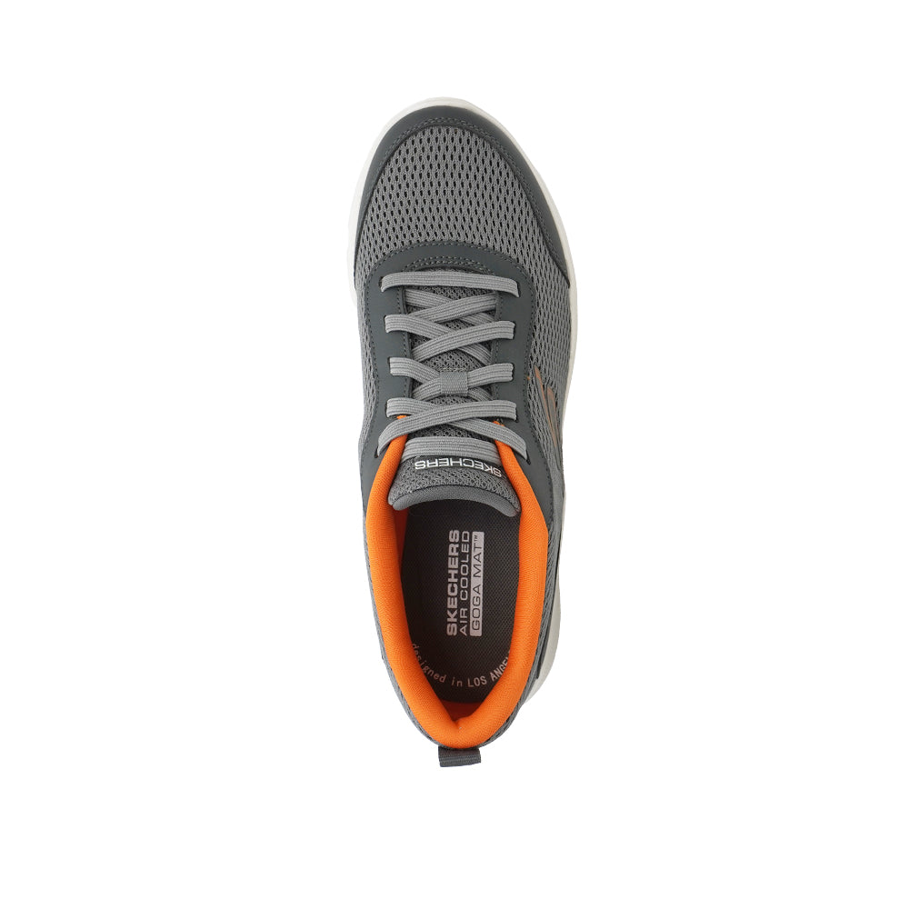 Skechers Men GOwalk 6 | Charcoal/Orange Walking Shoes – Skechers Singapore