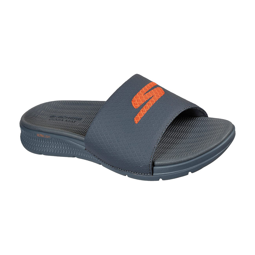 skechers black slides