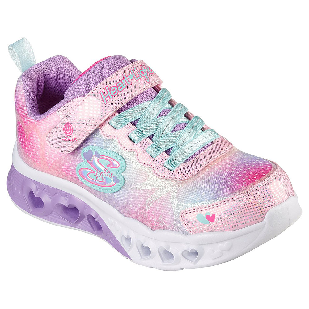Skechers Girls Flutter Heart Lights | Pink/Multi Shoes – Skechers ...