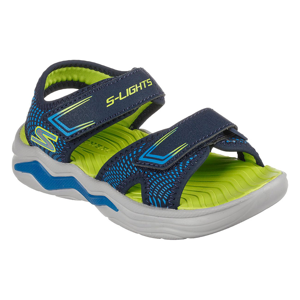 skechers sandals navy blue
